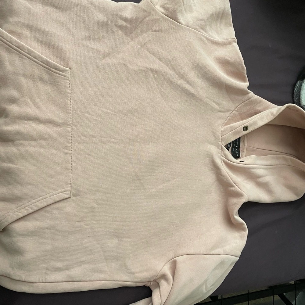 Zara Embroidered Hoodie Sweatshirt